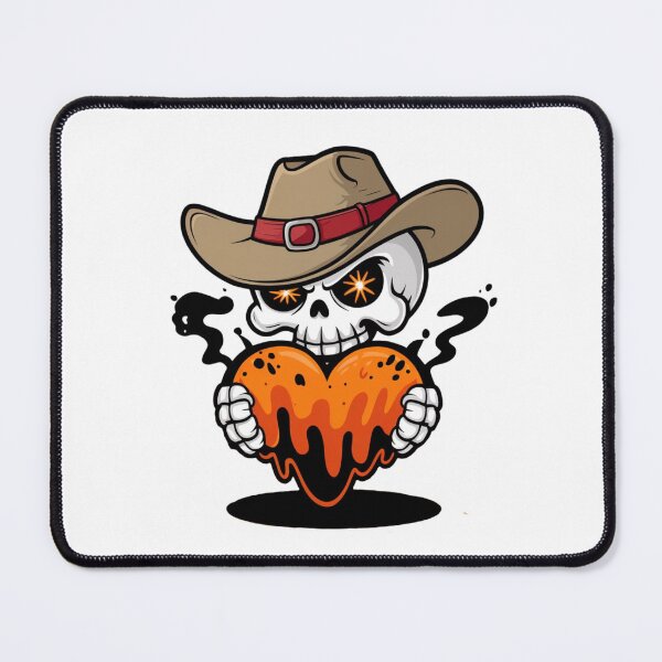 Item preview, Cowboy Skull with Lava Heart designed and sold by WeranovDesign.
