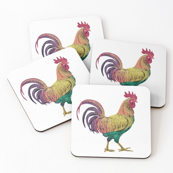 Item preview, The Painted Rooster - The Colorful Cock Artwork Design designed and sold by HeavyHits.
