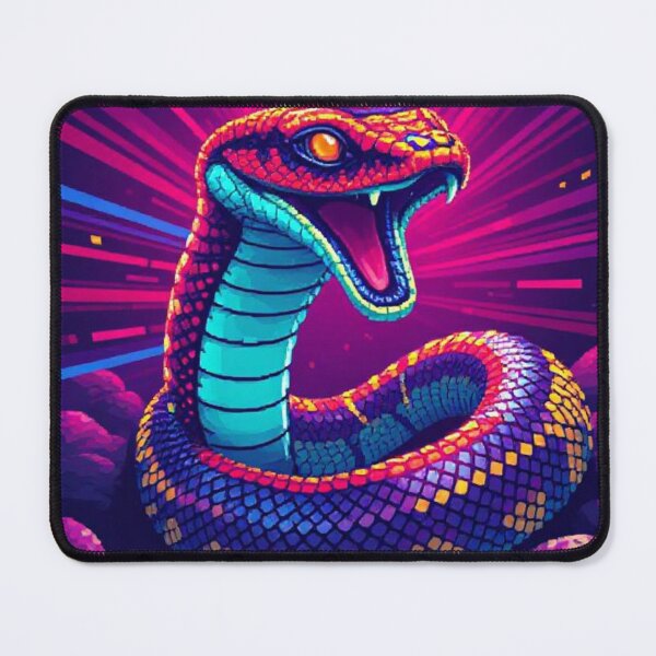 Item preview, Neon Serpent – The Pixel Venom designed and sold by M3m3ck4r.