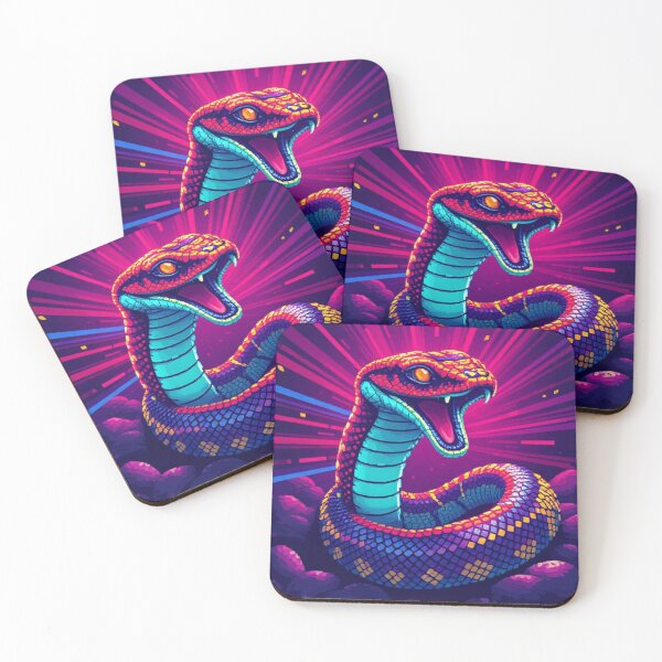 Item preview, Neon Serpent – The Pixel Venom designed and sold by M3m3ck4r.