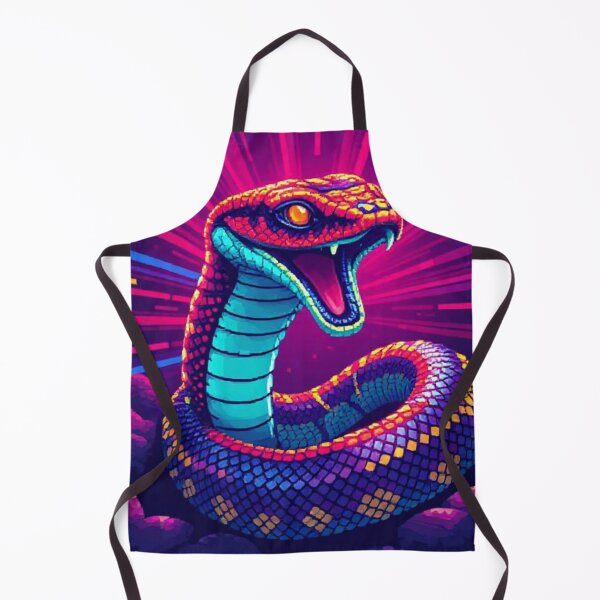 Item preview, Neon Serpent – The Pixel Venom designed and sold by M3m3ck4r.