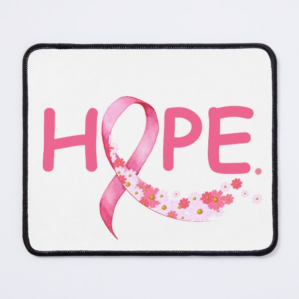 Item preview, Hope with cancer awareness ribbon and flower - white designed and sold by ahmedabdelbaset.