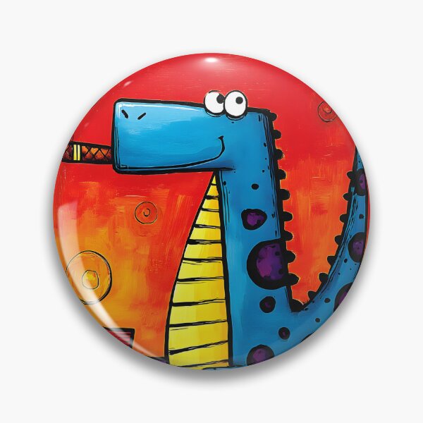 Item preview, Blue-Spotted Dino Enjoying a Cigar With a Cheeky Smile Against Bold Red Backdrop designed and sold by OlfactoART Studio.