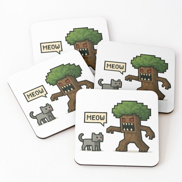 Item preview, Hungry Tree vs Meowing Cat designed and sold by Zoologybestiary.