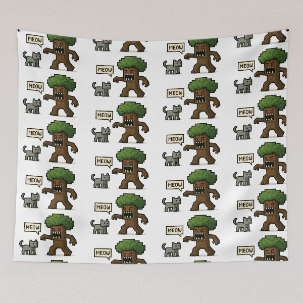 Item preview, Hungry Tree vs Meowing Cat designed and sold by Zoologybestiary.