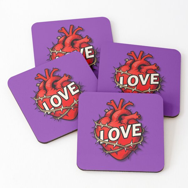 Item preview, A SACRED HEART AND A SUFFERING LOVE designed and sold by infinitearte.