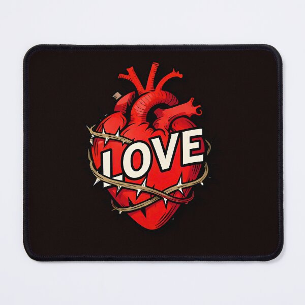 Item preview, A SACRED HEART AND A SUFFERING LOVE designed and sold by infinitearte.
