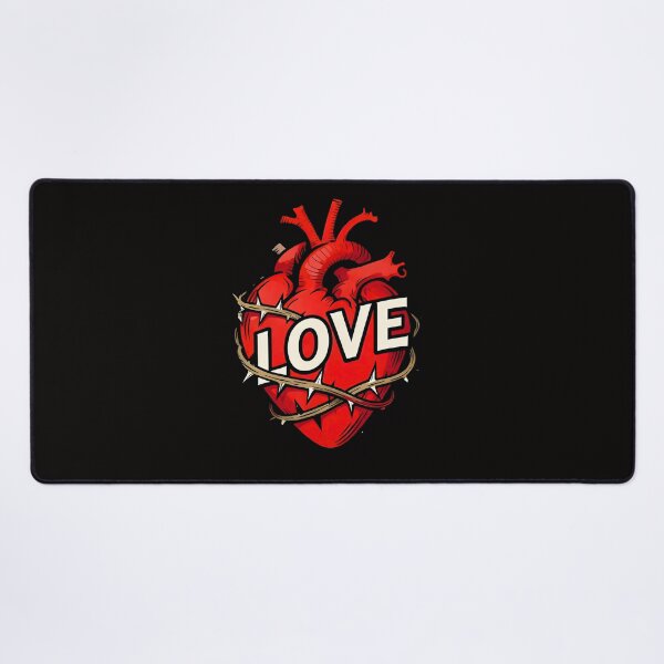 Item preview, A SACRED HEART AND A SUFFERING LOVE designed and sold by infinitearte.