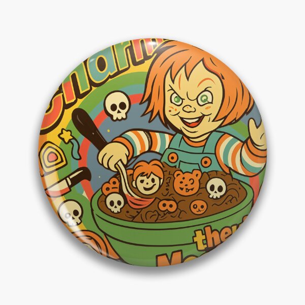 Item preview, Chucky Charms Classic T-Shirt | Funny Horror Cereal Parody Halloween Tee designed and sold by Dutenarafi.