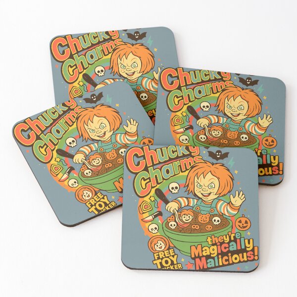 Item preview, Chucky Charms Classic T-Shirt | Funny Horror Cereal Parody Halloween Tee designed and sold by Dutenarafi.
