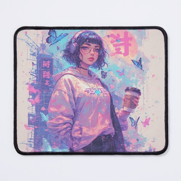Item preview, Neon Dream Girl – Cyber City Aesthetic by NegarTv Designs designed and sold by NegarTv Designs.