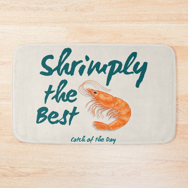 Item preview, Shrimply the Best – Catch of the Day | Funny Seafood Watercolor designed and sold by Verycutethings.