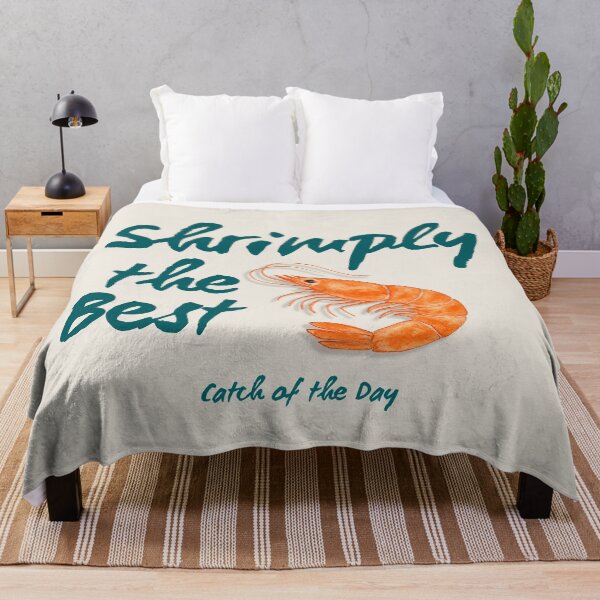 Item preview, Shrimply the Best – Catch of the Day | Funny Seafood Watercolor designed and sold by Verycutethings.