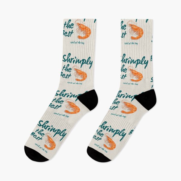 Item preview, Shrimply the Best – Catch of the Day | Funny Seafood Watercolor designed and sold by Verycutethings.
