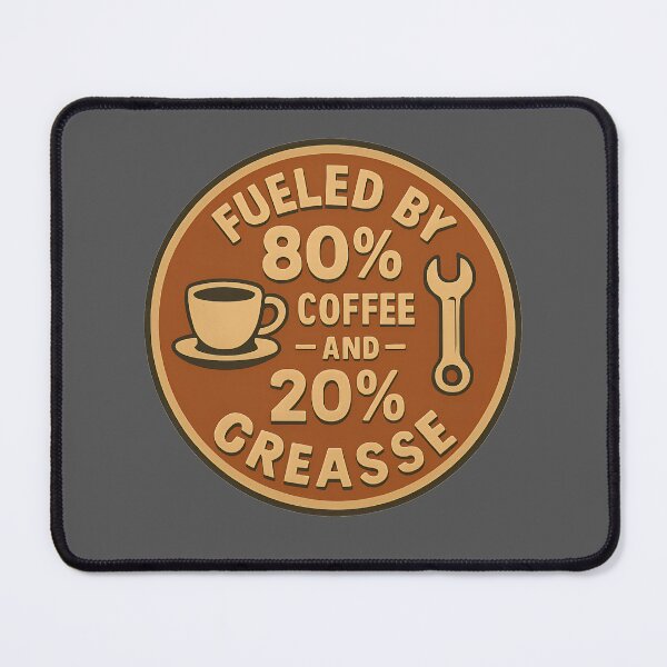 Item preview, Fueled by 80% Coffee and 20% Grease designed and sold by Zoologybestiary.