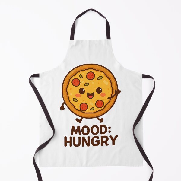 Item preview, Mood: Hungry – Cute Pizza Cartoon Design designed and sold by FraktalMoods.