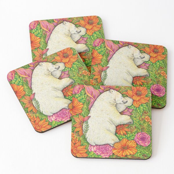 Item preview, Amongst the Flowers Polar Bear designed and sold by Christina Plumb.