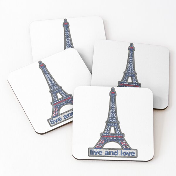 Item preview, Eiffel Tower, Paris – Live and Love designed and sold by DavinEmbroidery.