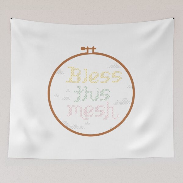 Item preview, Bless This Mesh Cross Stitch designed and sold by GenAndStacy615.
