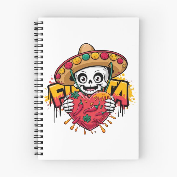 Item preview, Mexican Skull with Chili Heart designed and sold by WeranovDesign.