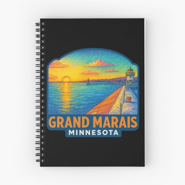 Item preview, Grand Marais, Minnesota - Lighthouse & Lake Superior designed and sold by gorff.