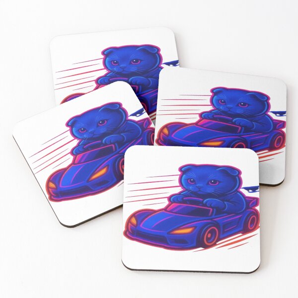 Item preview, Speed Cat — Cute Racing Cat Design designed and sold by GlowAIDesigns.