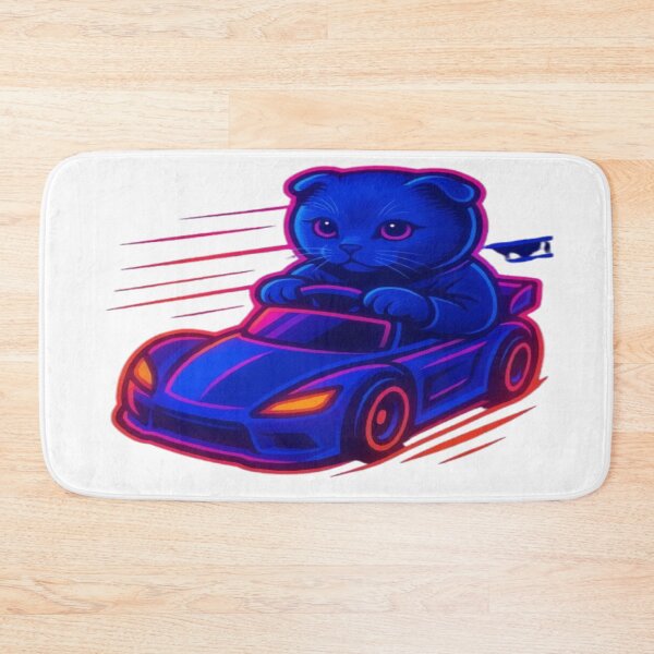 Item preview, Speed Cat — Cute Racing Cat Design designed and sold by GlowAIDesigns.