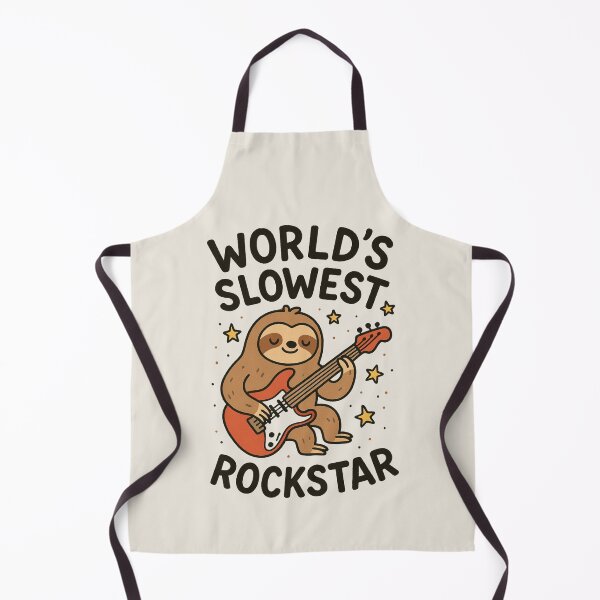 Item preview, SLOTH WORLD'S SLOWEST ROCKSTAR designed and sold by HoneyBlizz.