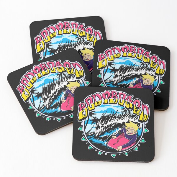 Item preview, Retro Bodyboard Rider Cartoon - Funny Bodyboarding Wave designed and sold by ImaginarStore.