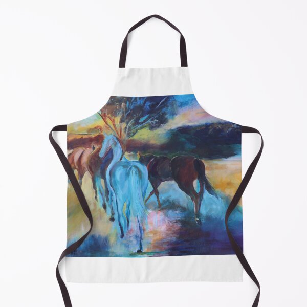 Item preview, Free Spirit horses running at Sunset designed and sold by angebunner.