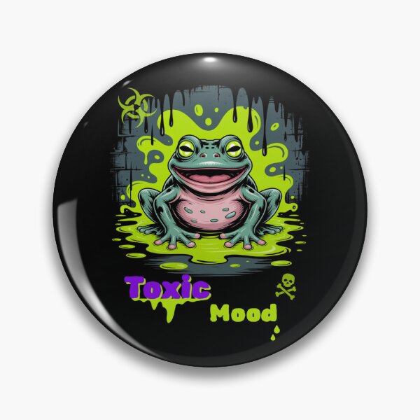 Item preview, Green Slime Frog - Toxic Mood Illustration designed and sold by WeranovDesign.