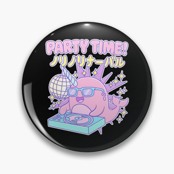 Item preview, Kawaii Narwhal DJ Party Vibes - Funny Kawaii Narwhal Party Mood designed and sold by ImaginarStore.