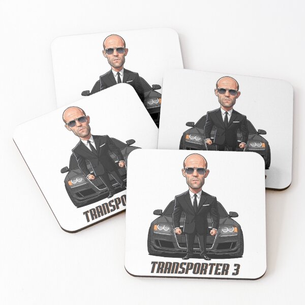 Artikelvorschau, Lustige Karikatur Jason Statham Transporter 3 entworfen und verkauft von vectorlove.