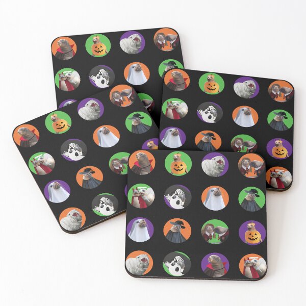 Item preview, Halloween pinniped pack - NZ Sea Lion, Fur Seal, Leopard Seal, and Elephant Seal designed and sold by GivernyKate.