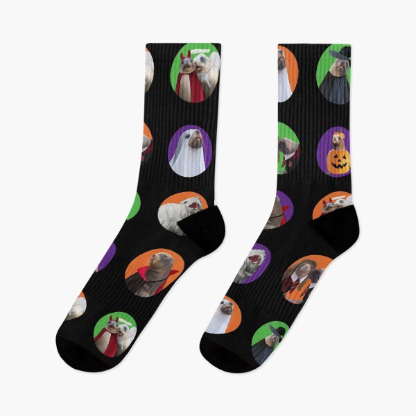 Item preview, Halloween pinniped pack - NZ Sea Lion, Fur Seal, Leopard Seal, and Elephant Seal designed and sold by GivernyKate.