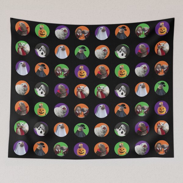 Item preview, Halloween pinniped pack - NZ Sea Lion, Fur Seal, Leopard Seal, and Elephant Seal designed and sold by GivernyKate.