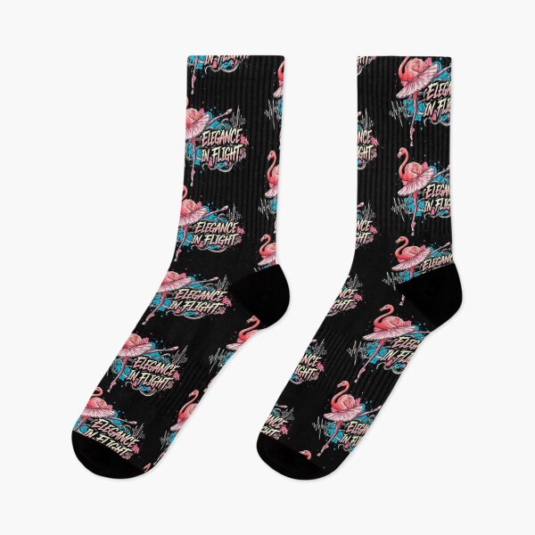 Item preview, Flamingo Ballerina Elegance in Flight Street Art Design designed and sold by SholoStudio.