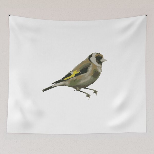 Item preview, Bright Goldfinch - Minimalist Digital Bird Artwork designed and sold by JunaFish.