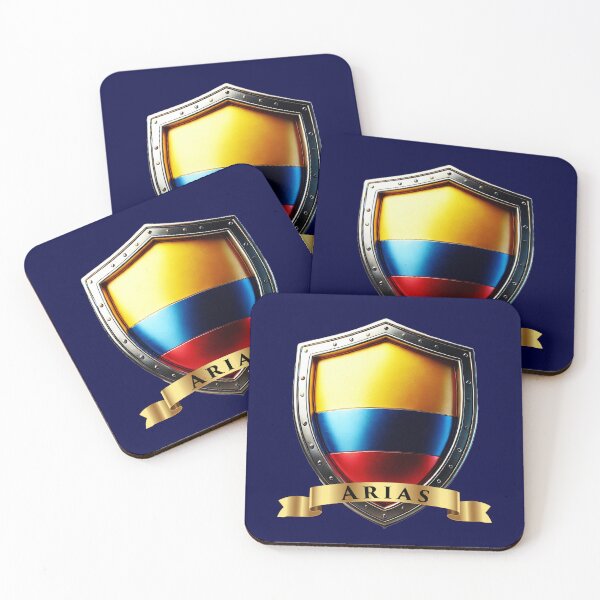 Item preview, Arias Heritage Crest, Colombia Shield designed and sold by Highlandkings.
