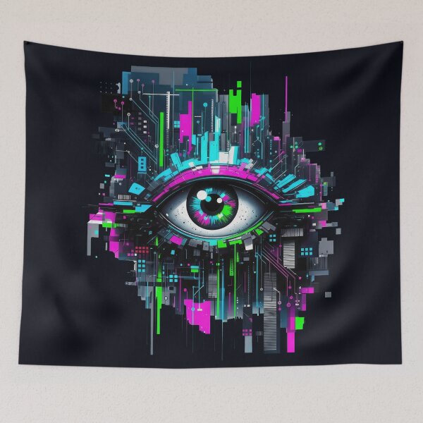 Artikelvorschau, CyberCORE: Glitch Eye-Überwachung entworfen und verkauft von Ardezart.