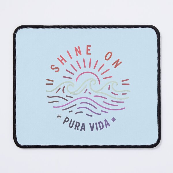 Item preview, SHINE ON - PURA VIDA Line Sketch Waves & Sunshine - Rainbow multi-tone designed and sold by Big Bang Canvas.