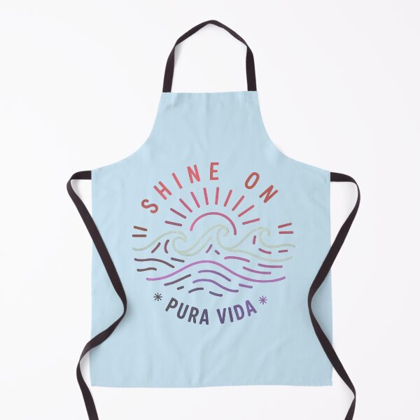 Item preview, SHINE ON - PURA VIDA Line Sketch Waves & Sunshine - Rainbow multi-tone designed and sold by Big Bang Canvas.