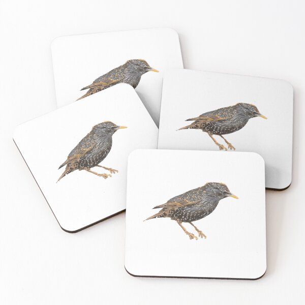 Item preview, Iridescent Starling - Bold Digital Bird Art in Block Colours designed and sold by JunaFish.