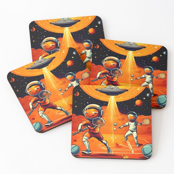 Item preview, Space Tennis Players, a Sporting Rivalry designed and sold by Zofia Sosnecka.