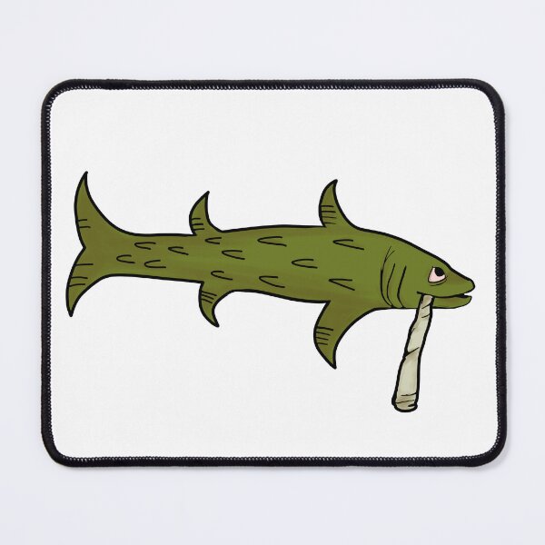 Item preview, Smoking Fish Medieval Marginalia Redrawn designed and sold by Medieval Marginalia.