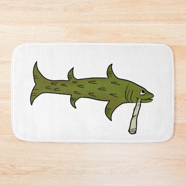 Item preview, Smoking Fish Medieval Marginalia Redrawn designed and sold by Medieval Marginalia.