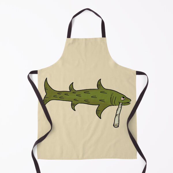 Item preview, Smoking Fish Medieval Marginalia Redrawn designed and sold by Medieval Marginalia.