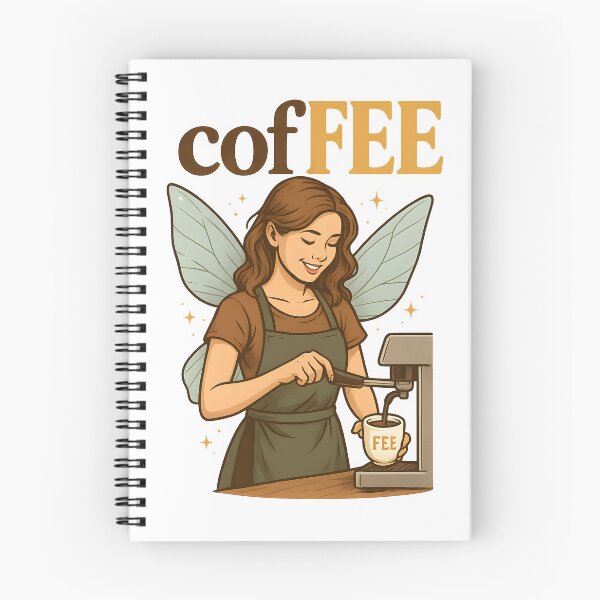 Item preview, Camiseta CofFEE: Hada Mágica de la Mañana con Café y Humor designed and sold by SVALANART.
