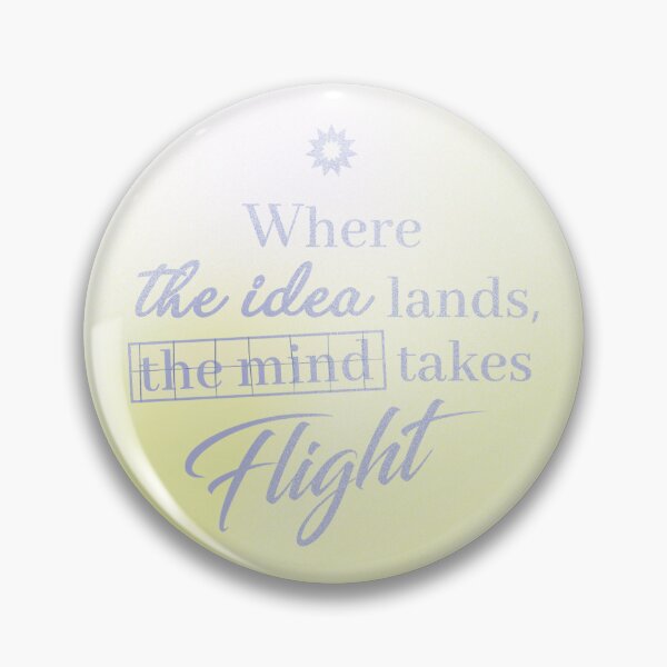 Item preview, WHERE THE IDEA LANDS, THE MIND TAKES FLIGHT-PALE LAVENDER designed and sold by LIS AND MELIVERSO.