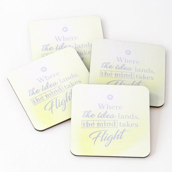 Item preview, WHERE THE IDEA LANDS, THE MIND TAKES FLIGHT-PALE LAVENDER designed and sold by LIS AND MELIVERSO.